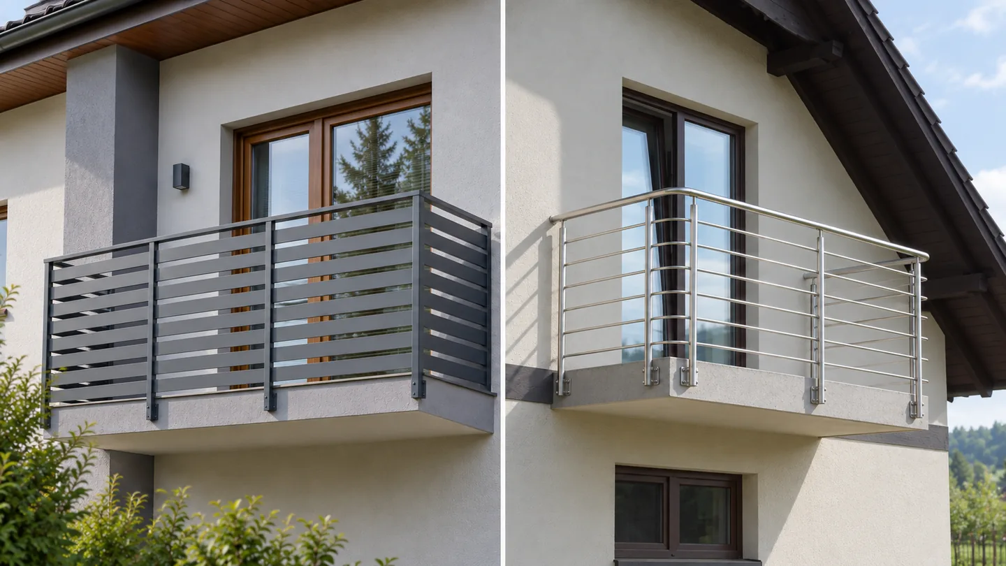 Aluminium oder Edelstahl: Welches Material ist besser für ein Balkongeländer? – Geländer Ratgeber von PolenDiscount